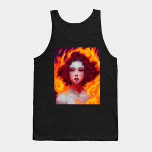 Burning Fire Elemental Faerie Tank Top